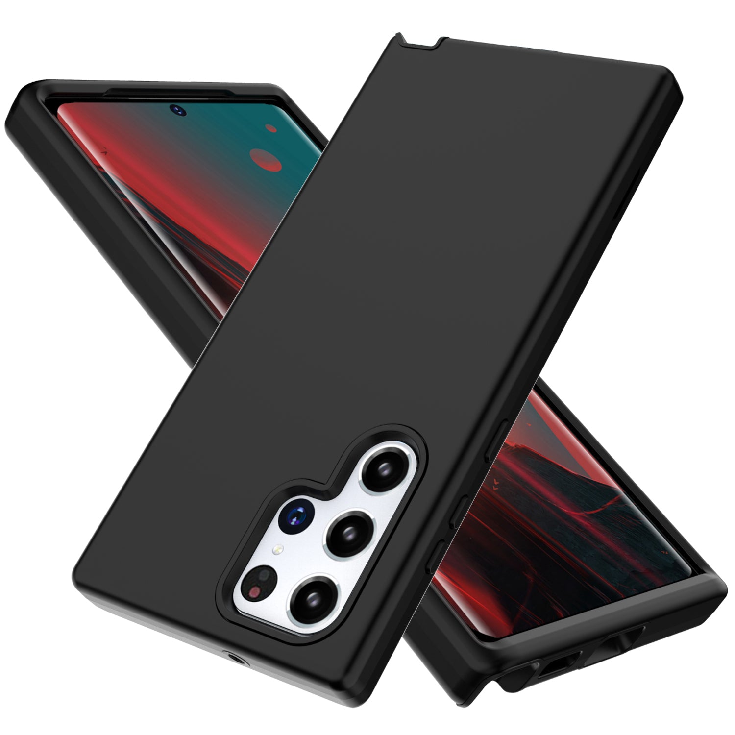 GW03 For Samsung Galaxy S22 Ultra 5G Anti-drop Phone Case Thicken TPU PC Rubberized Back Cover GW03 For Samsung Galaxy S22 Ultra 5G Anti-drop Phone Case Thicken TPU PC Rubberized Back Cover